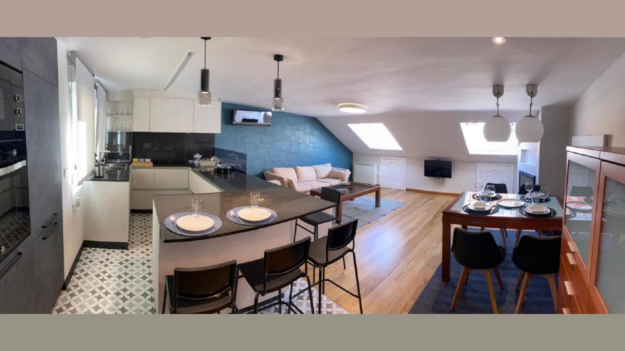 Apartamento Atico 22 - Centrico, Aire Acondicionado Y Parking Vilagarcía de Arousa Exterior foto